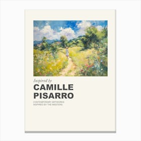 Museum Poster Inspired By Camille Pisarro 3 Canvas Print