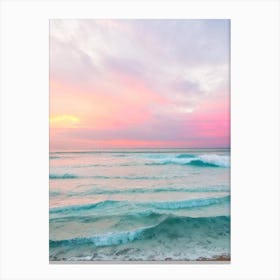 Diamond Beach, Bali, Indonesia Pink Photography 1 Canvas Print