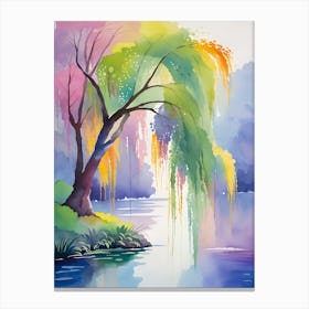 Willow Tree In Spring Canvas Print