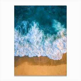 Aerial View Of A Beach 11 Canvas Print