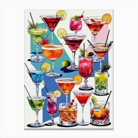 Alcoholic Drinks Canvas Print