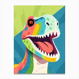 Colourful Dinosaur Herrerasaurus 3 Canvas Print