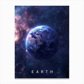 Earth In Space 4 Canvas Print