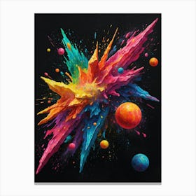 Space Explosion Canvas Print