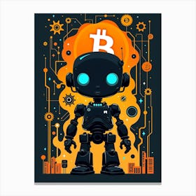 Bitcoin Robot 1 Canvas Print