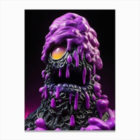 Purple Monster Canvas Print