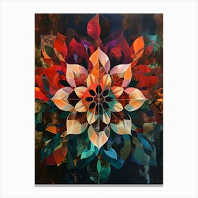 Kaleidoscope Flora Canvas Print