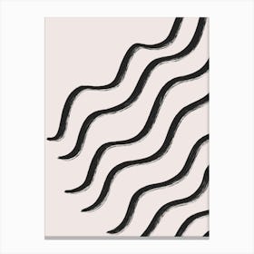 Wavy Hair Canvas Print