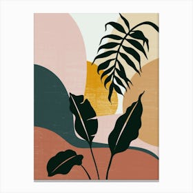 Tropical Landscape Painting Canvas Print