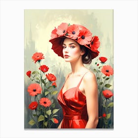 Red Poppies 1 Canvas Print