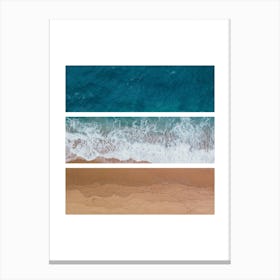 Abstract Square Beach Canvas Print