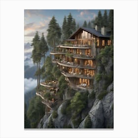 Swiss Chalet Canvas Print