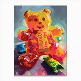 Gummy Bears Oil Painting 3 Canvas Print