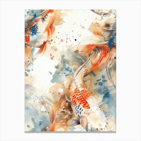 Watercolor Koi 23 Canvas Print