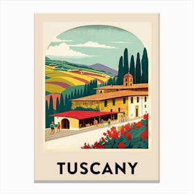Tuscany 2 Vintage Travel Poster Canvas Print