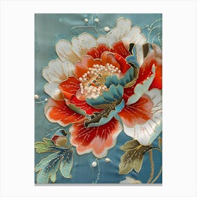 Chinese Silk Painting 10 Canvas Print