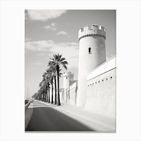 Sousse, Tunisia, Black And White Photography 2 Canvas Print