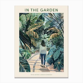 In The Garden Poster Royal Botanic Garden Edinburgh United Kingdom 7 Canvas Print
