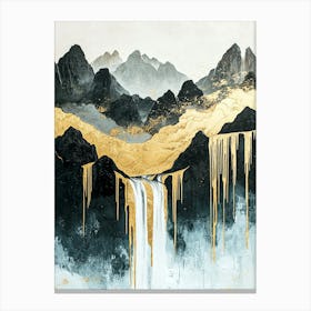 Kunlun's Golden Peaks Canvas Print