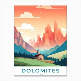 Italy Dolomites Travel 1 Canvas Print