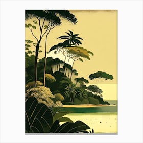 Marajo Island Brazil Rousseau Inspired Tropical Destination Canvas Print
