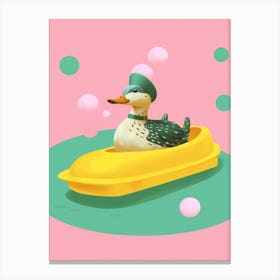 Duck In A Bubble Canvas Print