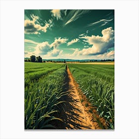 Field Of Wheat Canvas Print