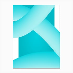 Abstract Blue Wave 3d Canvas Print