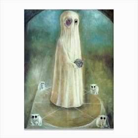 The Ancestor 1968 Oil on Canvas Surrealism Painting by Mexican Artist Leonora Carrington - HD Remastered Immaculate Canvas Print