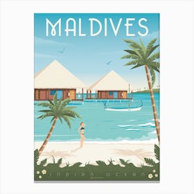 Maldives Islands Canvas Print