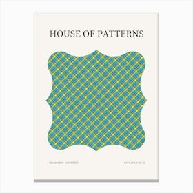 Checkered Pattern Poster 34 Canvas Print