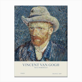 Vincent Van Gogh - Self Portrait 1 Canvas Print