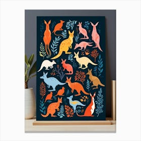 Kangaroos Canvas Print