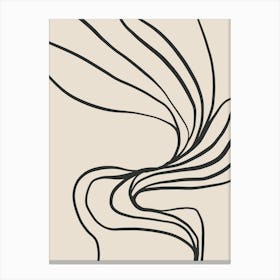 Abstract Minimalist Lines No. 1995 Canvas Print