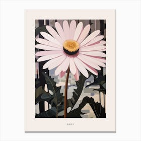 Flower Illustration Daisy 4 Poster Canvas Print