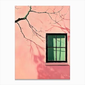 Pink House Canvas Print