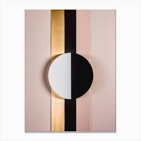 Harmonic Convergence: Digital Minimalism Artwork Canvas Print