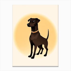 Manchester Terrier Illustration dog Canvas Print
