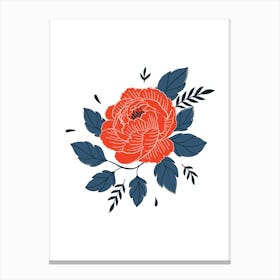 Red Rose 4 Canvas Print