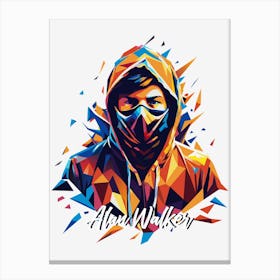 Alan Walker 01 Portrait Music WPAP Pop Art Canvas Print