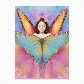 Butterfly Girl Canvas Print