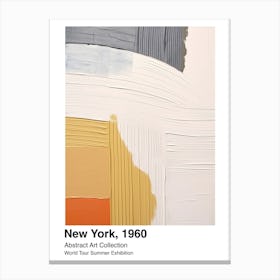World Tour Exhibition, Abstract Art, New York, 1960 10 Canvas Print