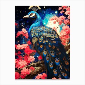 Peacock Painting 4 Canvas Print