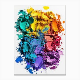 Colorful Makeup Palette Canvas Print