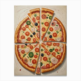 Large Pizza Canvas Print