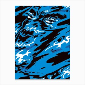 Blue Monster Canvas Print