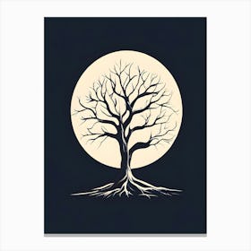 Moon Tree Canvas Print