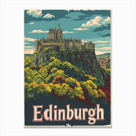 Aihrgdesign A Vintage Travel Poster Of Edinburgh Featuring Th 5feb3025 428a 4e67 A795 21b48a0e6f86 1 Canvas Print