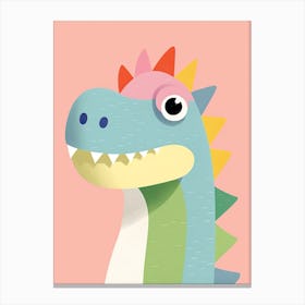 Colourful Dinosaur 2 Canvas Print