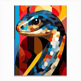 Snake Geometric Abstract 4 Canvas Print